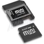 Abbildung zeigt miniSD Karten Mini SD-Card 512 MB