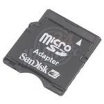 Abbildung zeigt U8500 Ideos Transflash / microSD => miniSD Adapter