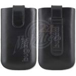 Abbildung zeigt iPhone SE Bugatti SlimCase leather black ML