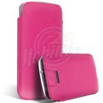 Abbildung zeigt Galaxy Nexus (GT-i9250) Lederholster Tasche mit QuickOut-System pink