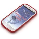 Abbildung zeigt Galaxy S3 (GT-i9300) Schutzhülle „Skin-Case“ red