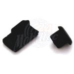 Abbildung zeigt Desire 600 Staubschutz-Kappen Set f. micro-USB + Kopfhörer