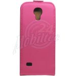 Abbildung zeigt Galaxy S4 mini (GT-i9195) Ledertasche Flipstyle BiColor pink