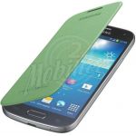 Abbildung zeigt Original Galaxy S4 mini (GT-i9195) Akkudeckel mit Lederflappe green EF-FI919BG
