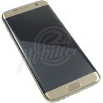 Abbildung zeigt Original Galaxy S7 Edge (SM-G935F) Frontschale mit Display + Touchscreen gold