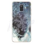 Abbildung zeigt Galaxy A6 2018 (SM-A600F) Handyhülle Schutzcover Case Design Eiskristall
