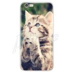 Abbildung zeigt iPhone 6 Handyhülle Schutzcover Case Design Cat