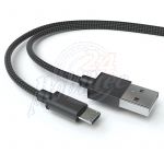 Abbildung zeigt B7350 Omnia 735 Datenkabel micro USB 180cm Nylon Fast Charging