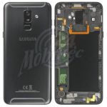 Abbildung zeigt Original Galaxy A6 Plus 2018 (SM-A605F) Rückschale Akkudeckel schwarz
