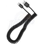 Abbildung zeigt Mi A2 Spiralkabel Spiral Curly Ladekabel USB Type Typ C